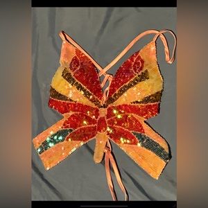 Butterfly Top / Wrap around back tie / lightly worn once